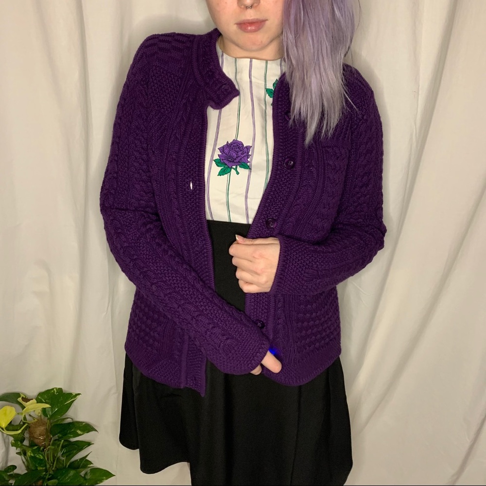 Vintage L. L. Bean Purple Sweater